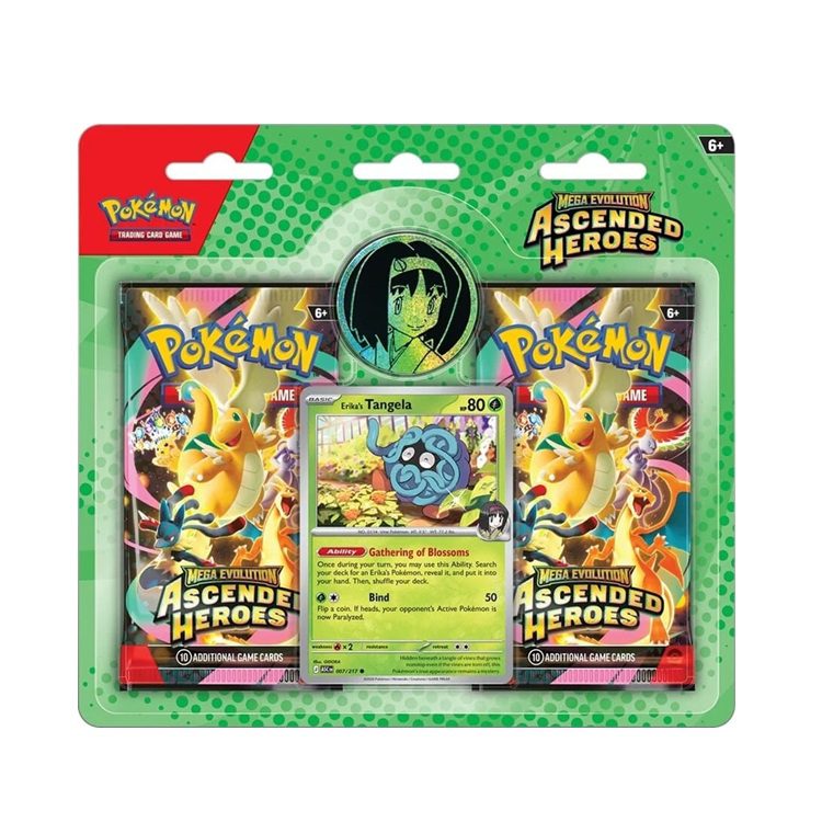 Ascended Heroes 2‑Pack Blister: Erika’s Tangela